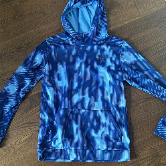 Under Armour Other - Under Armour Kids Patterned Blue Hoodie